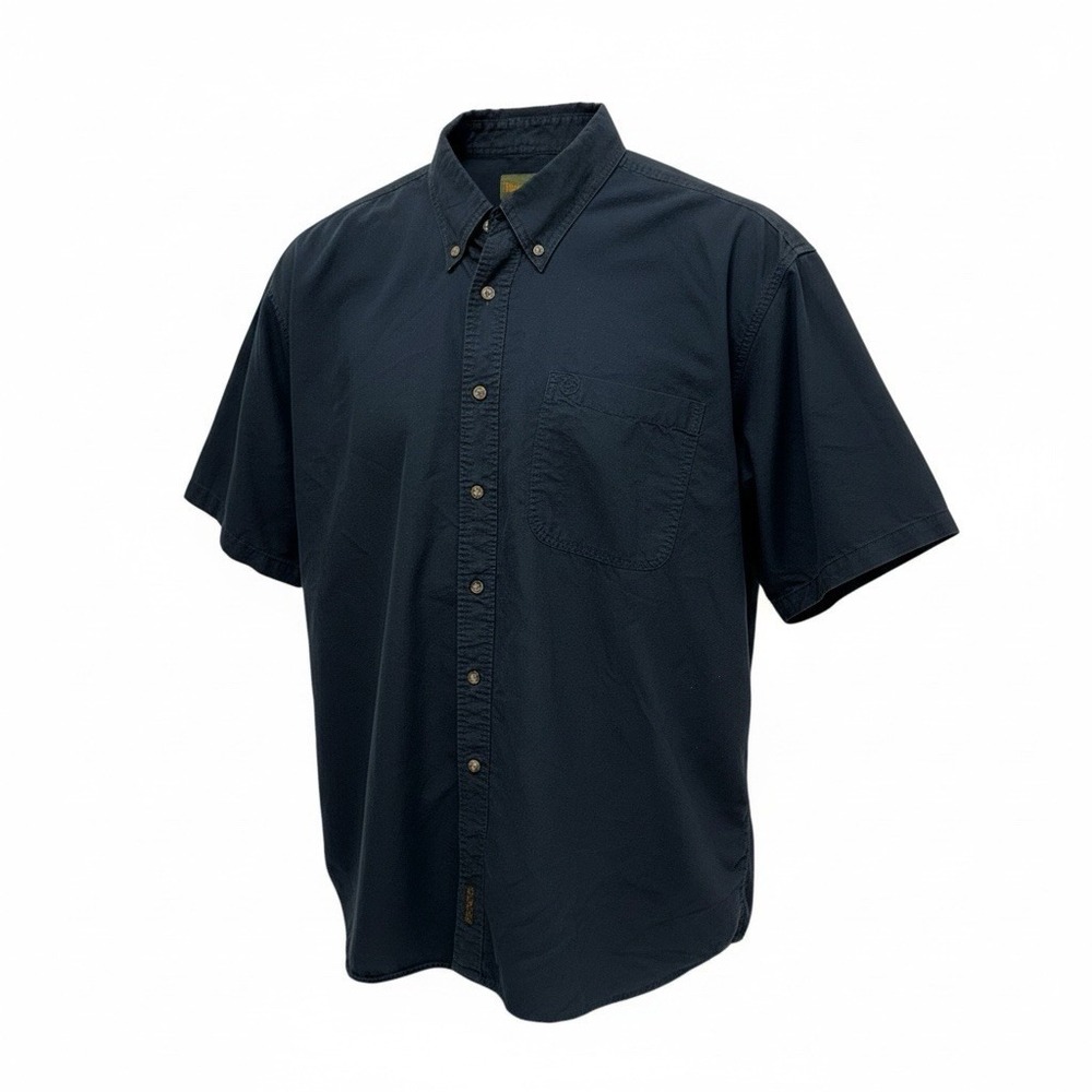 Timberland short sleeve Button‎ down black Xxl